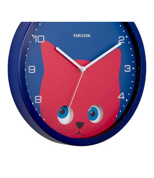 Wandklok Kiekeboe Kat