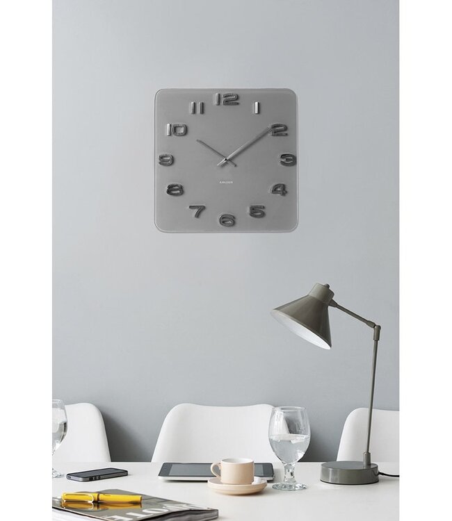 Wandklok Vintage Vierkant