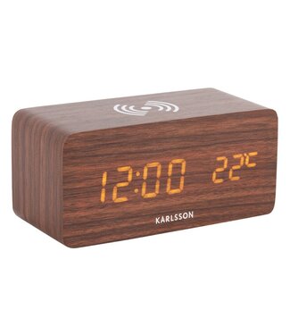 Karlsson Wekkerblok w. Telefoonoplader-LED