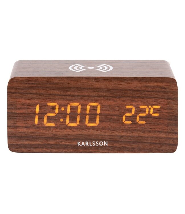 Wekkerblok w. Telefoonoplader-LED