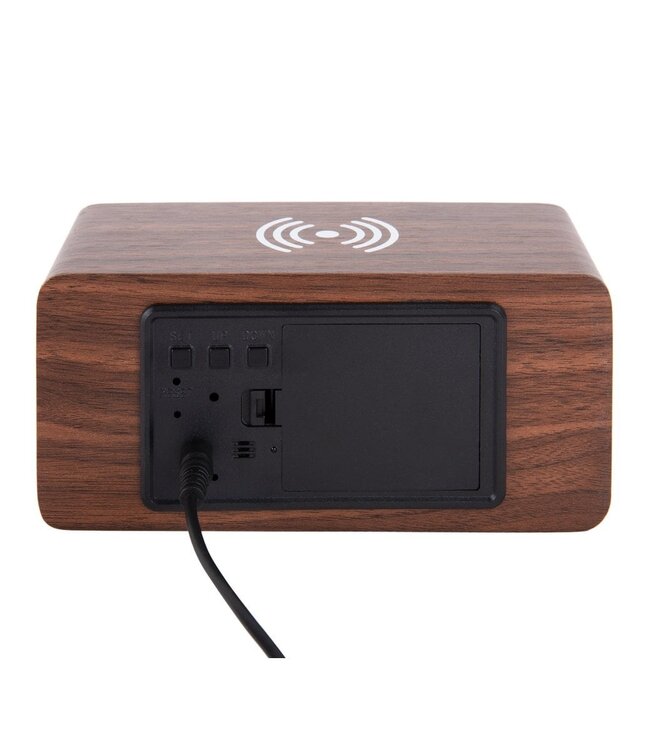 Wekkerblok w. Telefoonoplader-LED