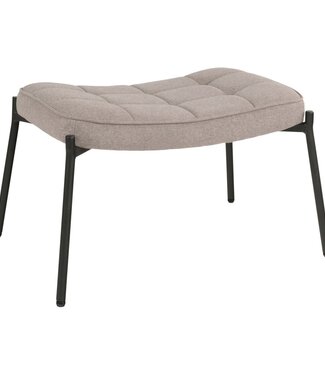 Glasgow Voetsteun - Steen, Polyester/Genenhout/Staal, 41x61x36 cm