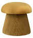 Hampton Poef - Oker, MDF/Karton/Textiel, Ø39x42 cm