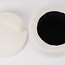 Children's Pouf with Storage Space - White with Cream