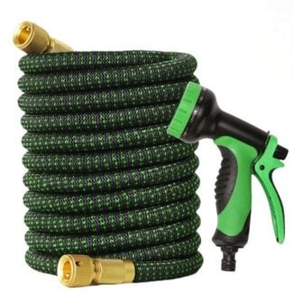 Ceruzo Flexible Garden Hose up to 30 meters - with Spray Head and Hose Holder