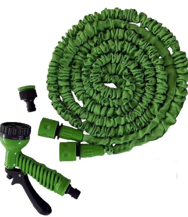 Flexibele Tuinslang met Sproeikop - Uittrekbaar tot 22.5 meter