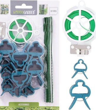 ProGarden Plantenclips met Binddraad - 61-delige set