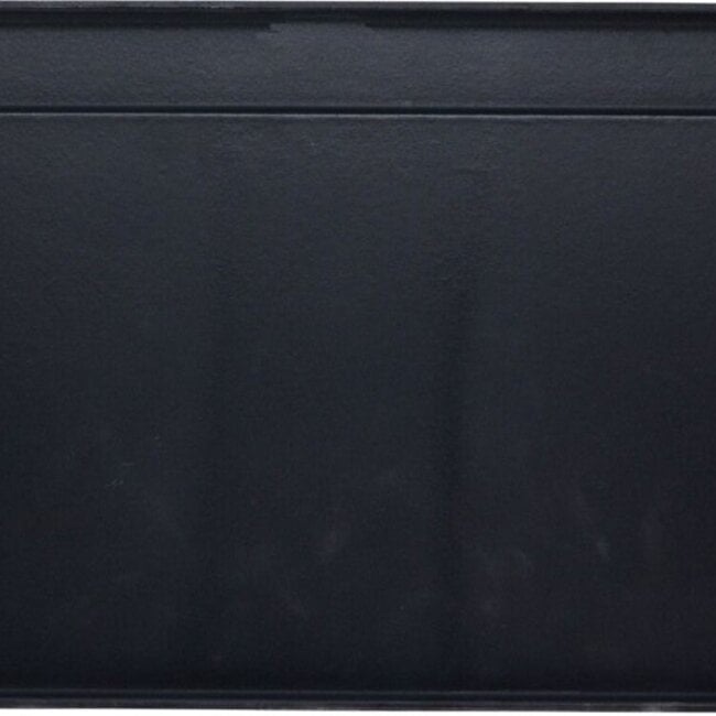 Grill plate for the BBQ - Cast Iron - Double-sided - Ribbed and Smooth Side