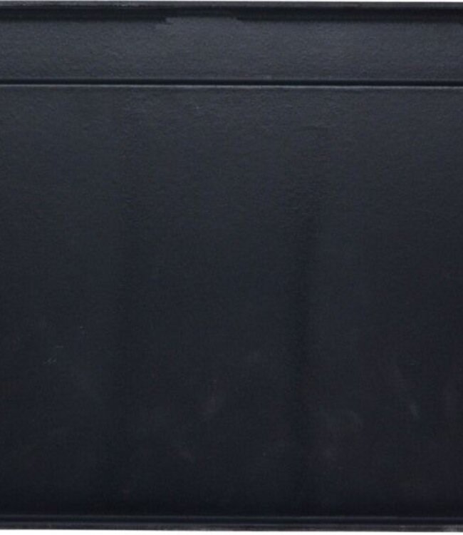 Grillplaat voor de BBQ - Gietijzer - Dubbelzijdig - Geribbeld en Gladde Kant