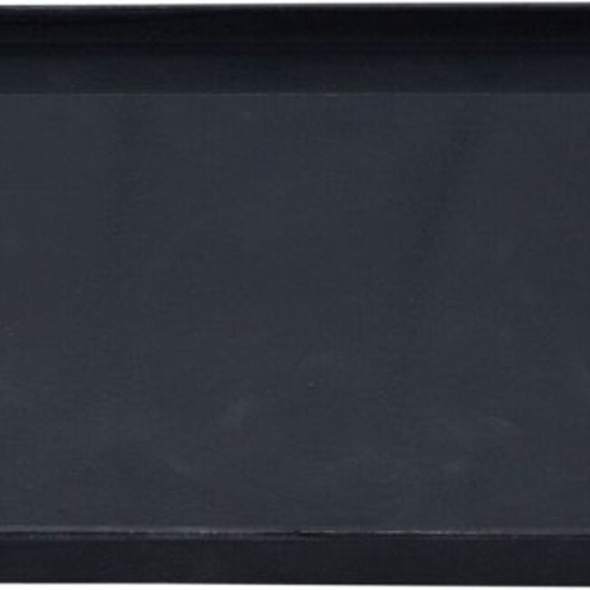 Grill plate for the BBQ - Cast Iron - Double-sided - Ribbed and Smooth Side