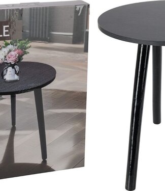 Trends4You Bijzettafel Zwart - 40cm