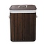 Ceruzo Bambus-Wäschekorb mit Deckel - 72 l - Braun