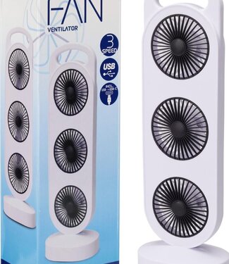 Tafelventilator - Kolom - Oplaadbaar - USB