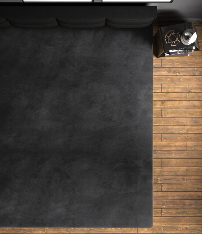 Zwart fluwelen hoeslaken 160 x 200