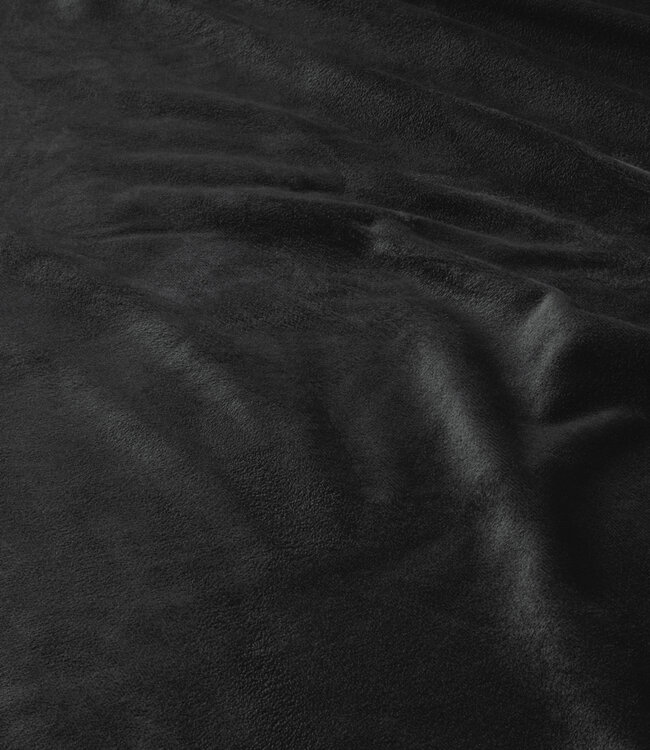 Zwart fluwelen hoeslaken 160 x 200