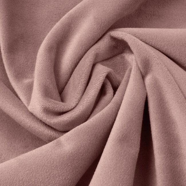 Fluwelen hoeslaken oudroze 180 x 200 cm