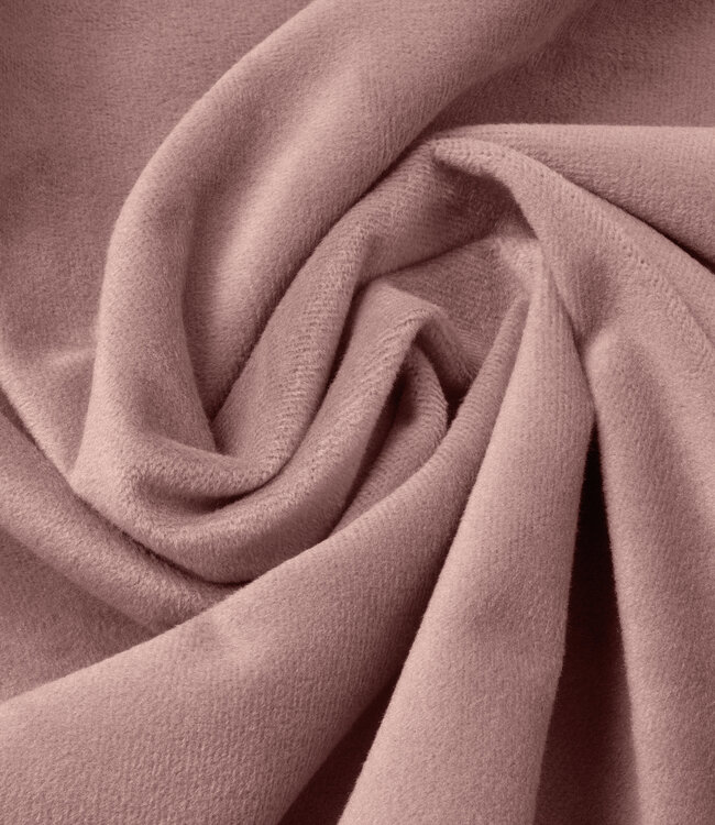 Fluwelen hoeslaken oudroze 180 x 200 cm