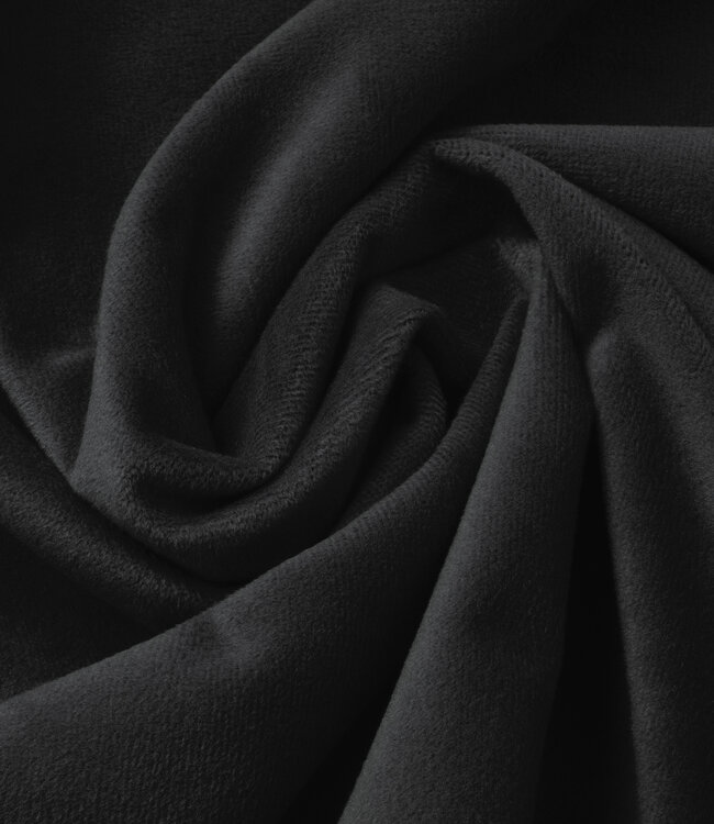 Zwart fluwelen hoeslaken 160 x 200