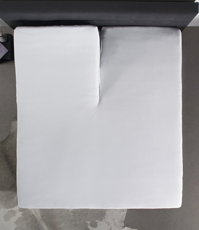 Splittopper Molton Hoeslaken 160 x 200/220