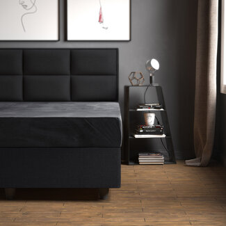 Sleeptime Fluwelen Hoeslaken Antraciet 160 x 200