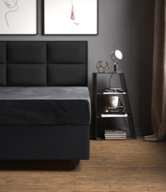 Sleeptime Fluwelen Hoeslaken Antraciet 160 x 200