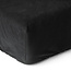 Velvet hoeslaken zwart 140 x 200