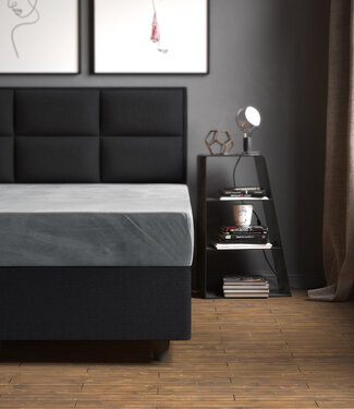 Sleeptime Velvet hoeslaken grijs 90 x 200 cm