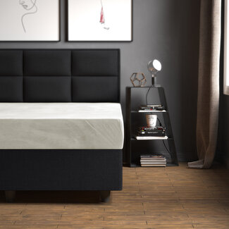 Sleeptime Fluwelen hoeslaken crème 180 x 200