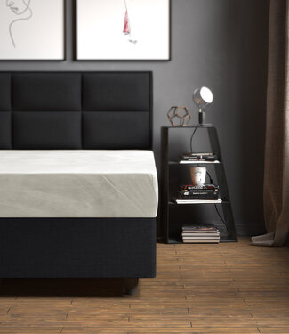 Sleeptime Fluwelen hoeslaken crème 180 x 200