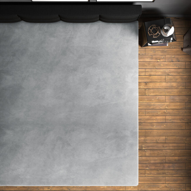 Velvet hoeslaken grijs 90 x 200 cm