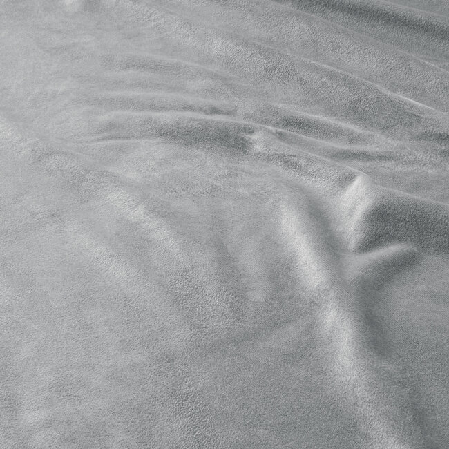 Velvet hoeslaken grijs 90 x 200 cm