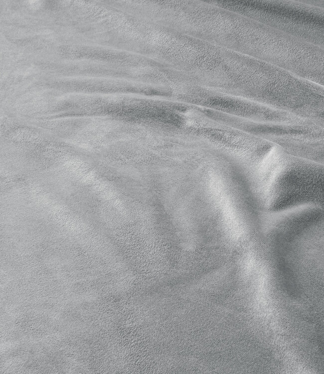Velvet hoeslaken grijs 90 x 200 cm