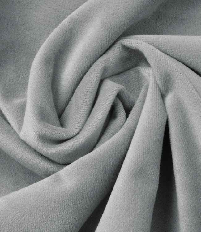 Fluwelen hoeslaken grijs 160 x 200