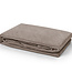 Fluwelen hoeslaken taupe 90 x 200 cm