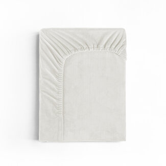Sleeptime Fluwelen Hoeslaken Crème 140 x 200