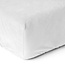 Fluwelen hoeslaken wit 140 x 200