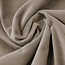 Fluwelen hoeslaken taupe/grijs 140 x 200 cm