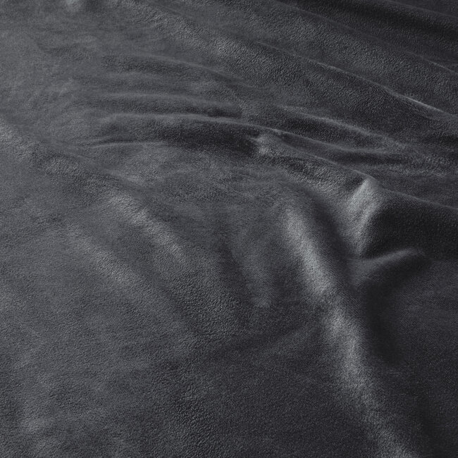Fluwelen Hoeslaken Antraciet 160 x 200