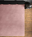 Velours hoeslaken oudroze 90 x 200