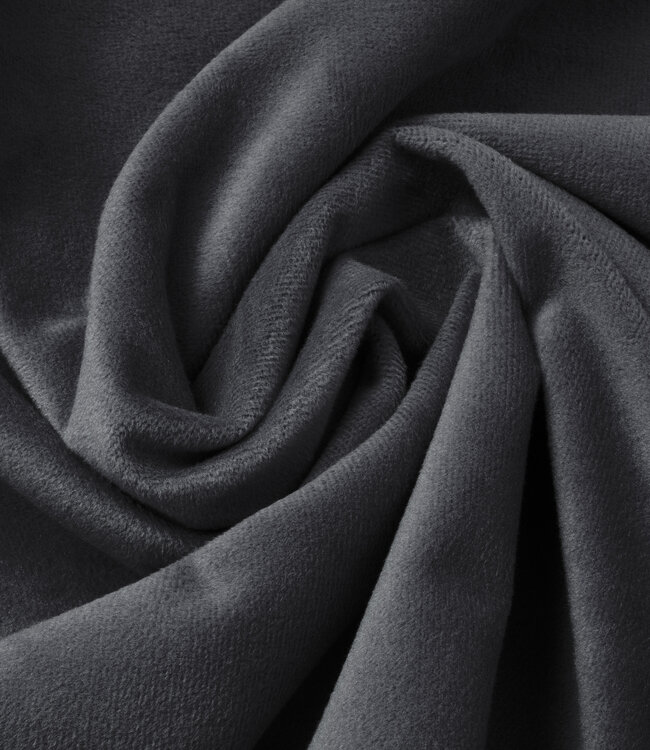 Velvet hoeslaken antraciet 90 x 200