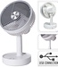 Tafelventilator - Oplaadbaar - USB