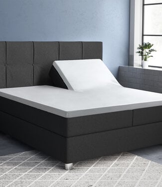 Primaviera Deluxe Splittopper Satijn Hoeslaken Wit 180 x 220