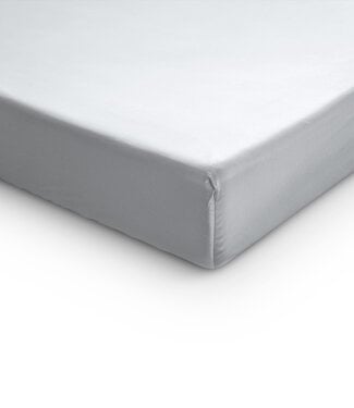 Primaviera Deluxe Topper satijnen hoeslaken wit 180 x 200 cm