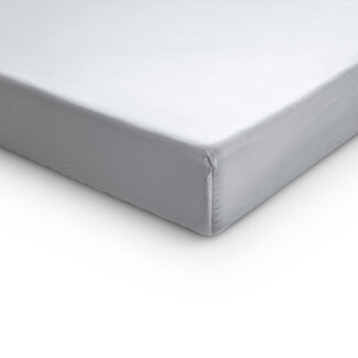 Primaviera Deluxe Topper satijnen hoeslaken wit 90 x 200