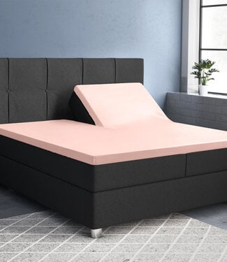 Primaviera Deluxe Splittopper satijnen hoeslaken roze 180 x 220