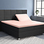 Splittopper satijnen hoeslaken roze 180 x 220