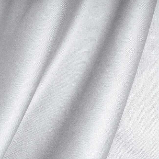 Topper satijnen hoeslaken wit 90 x 200