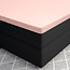 Topper satijnen hoeslaken roze 180 x 220