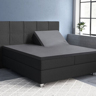 Primaviera Deluxe Splittopper Satijn Hoeslaken Antraciet 160 x 200