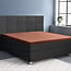 Primaviera Deluxe Topper satijnen hoeslaken bruin 140 x 200